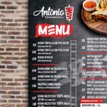 Tablica PCV dla Antonio Kebab w Zwierzyńcu